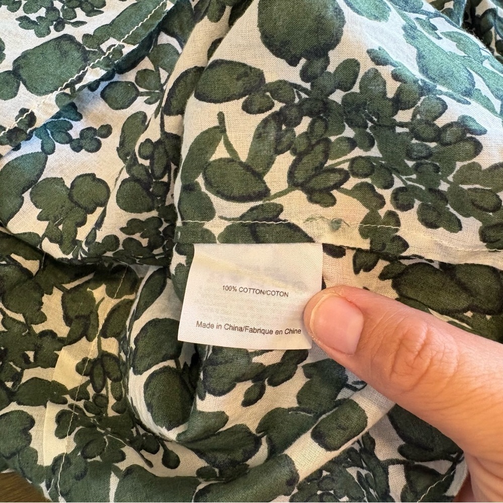 Tory Burch Vine Pattern Brigitte Blouse Vine Ivy … - image 7